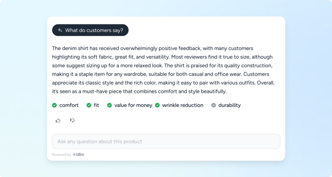 Fashion Review Summaries Skill